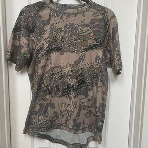 Sitka Men’s Lightweight Crew Short Sleeve Shirt Size Small Camo Hunting